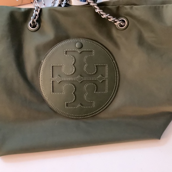 Tory Burch Women's Ella Chain Tote, Olive Green - Picture 2 of 10
